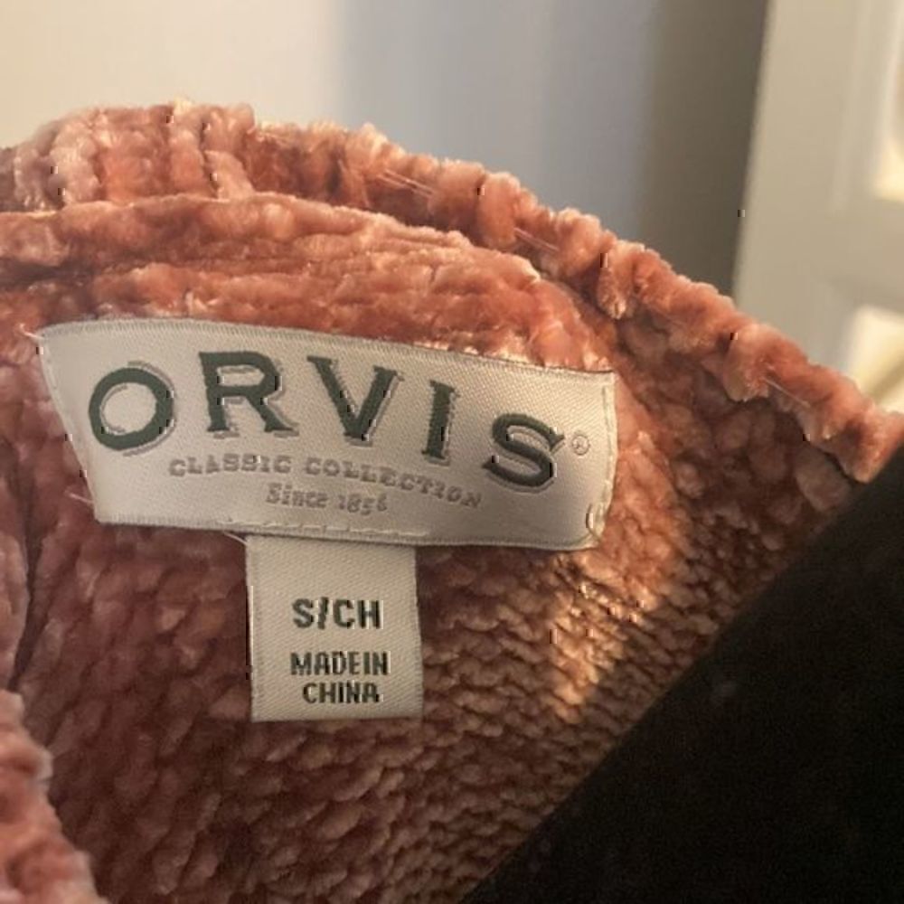 Orvis small sweater 100% polyester C - Picture 6 of 6
